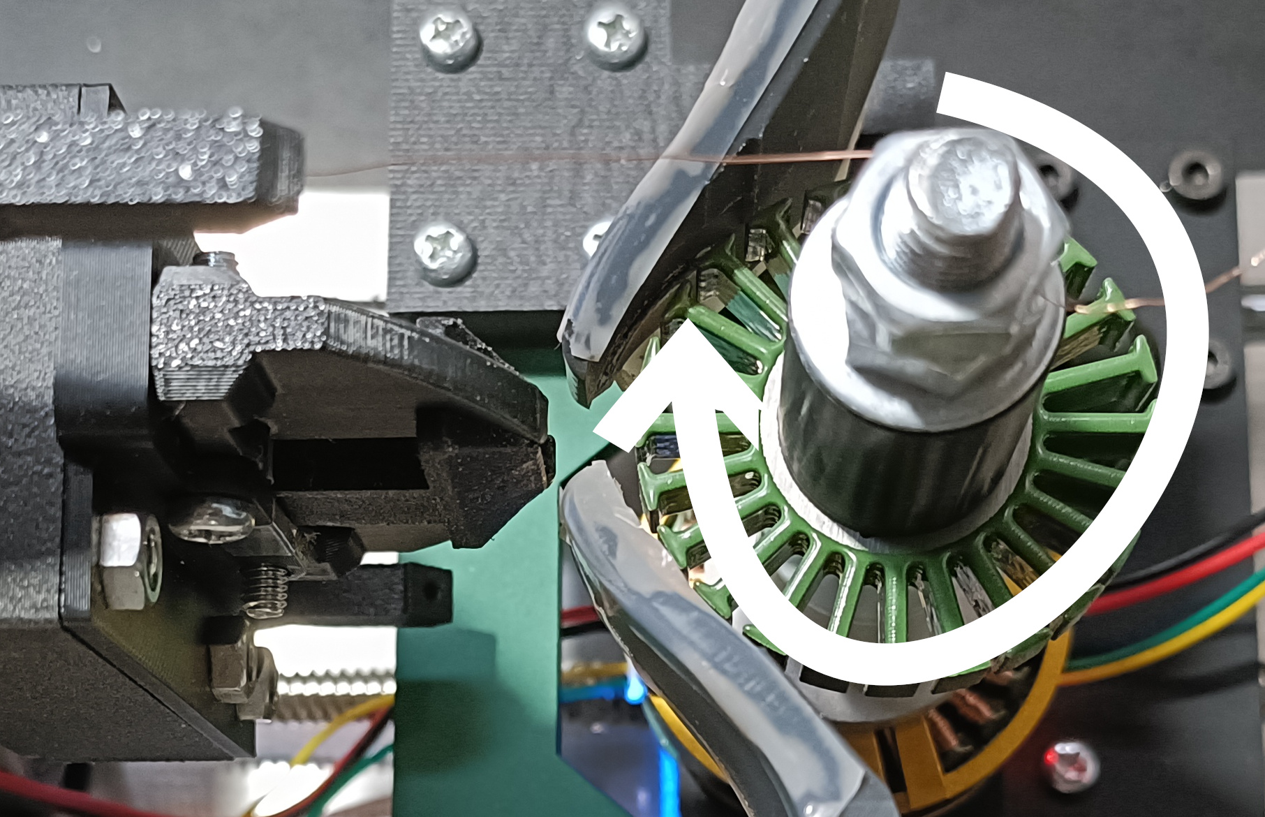 wire on the right