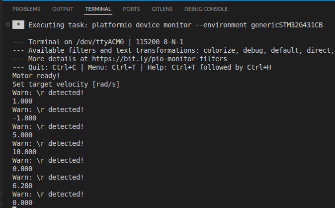Serial Monitor Output